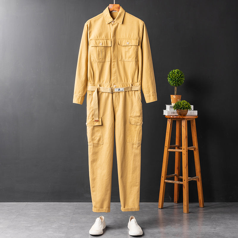 Men's Long Sleeve Coverall Cotton Blend