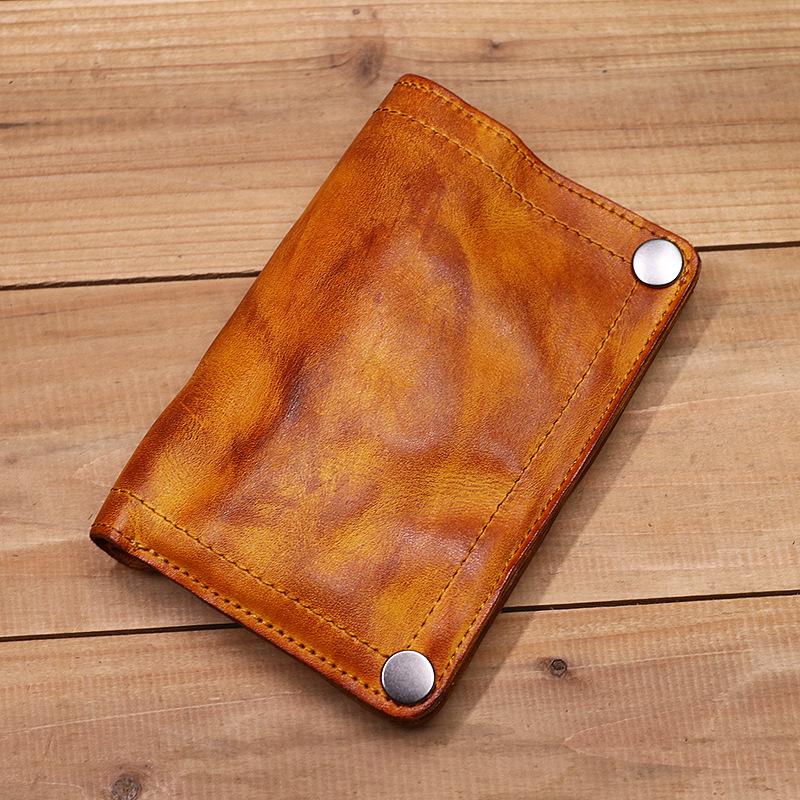 Mens Handmade Distressed Bifold Soft Vintage Western Wallet