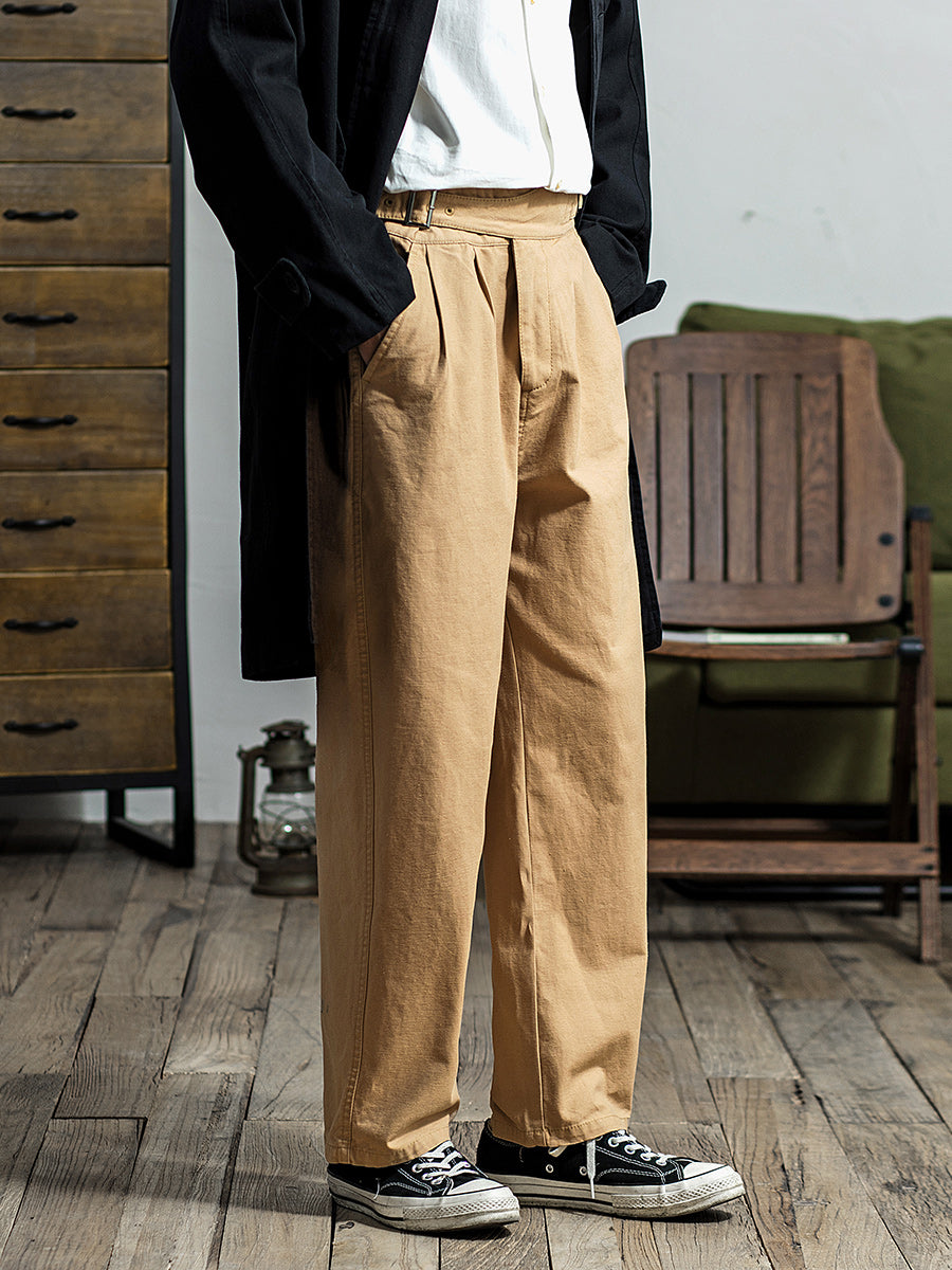 Gurkha Pants Men's American Retro Loose Casual Pants