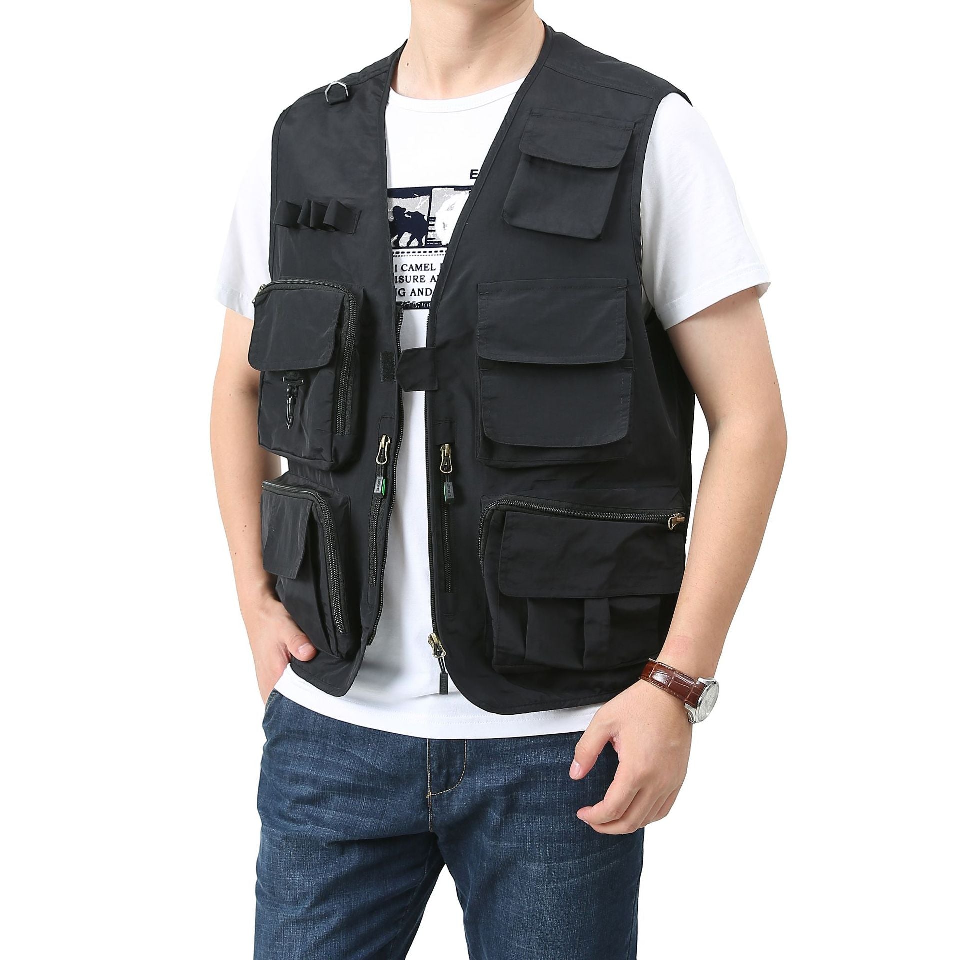 Multi-pocket Vest Men's Outdoor Quick-drying Vest