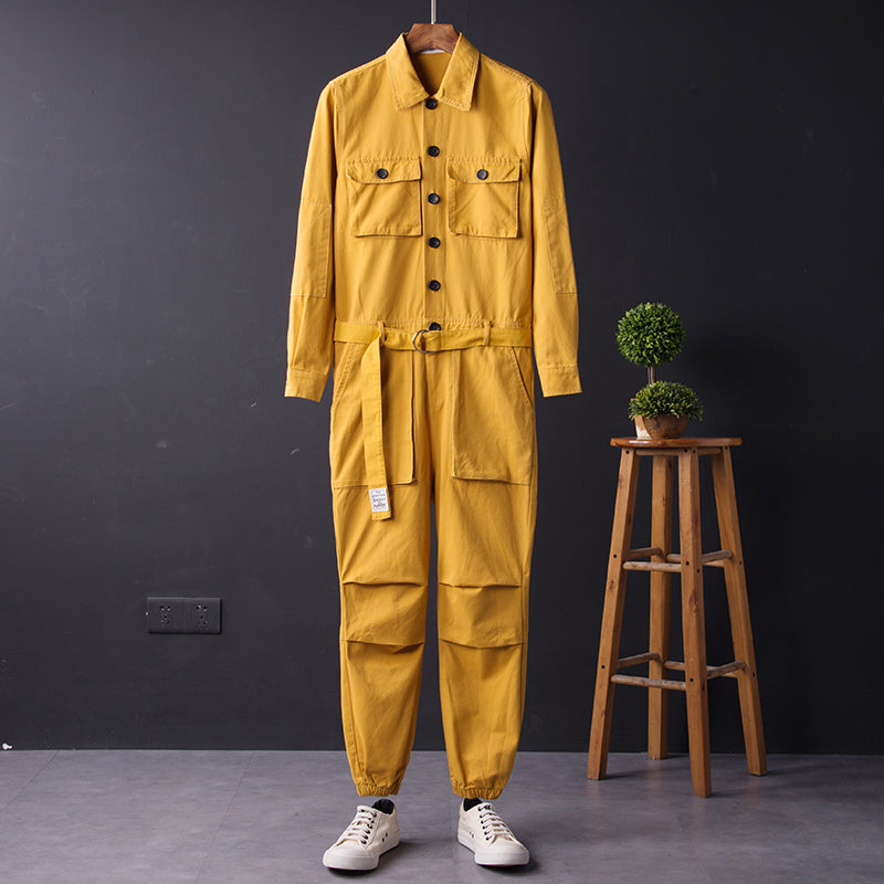 Men's Long Sleeve Coverall Cotton Blend