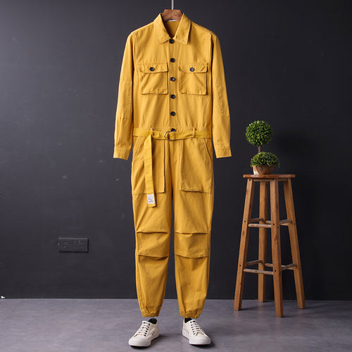 Men's Long Sleeve Coverall Cotton Blend