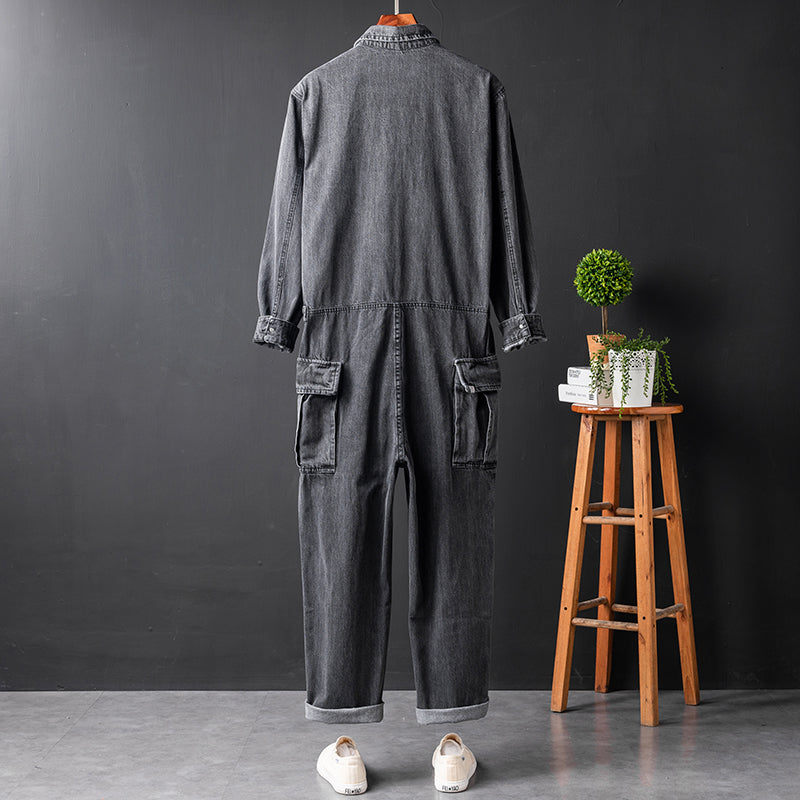 Men's Long Sleeve Coverall Cotton Blend