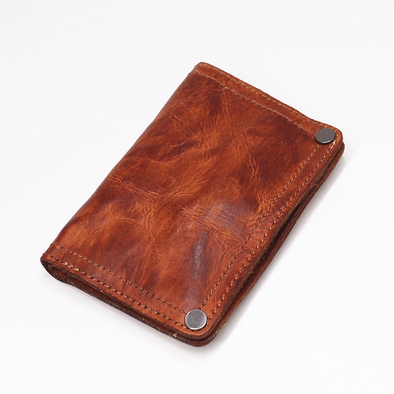 Mens Handmade Distressed Bifold Soft Vintage Western Wallet