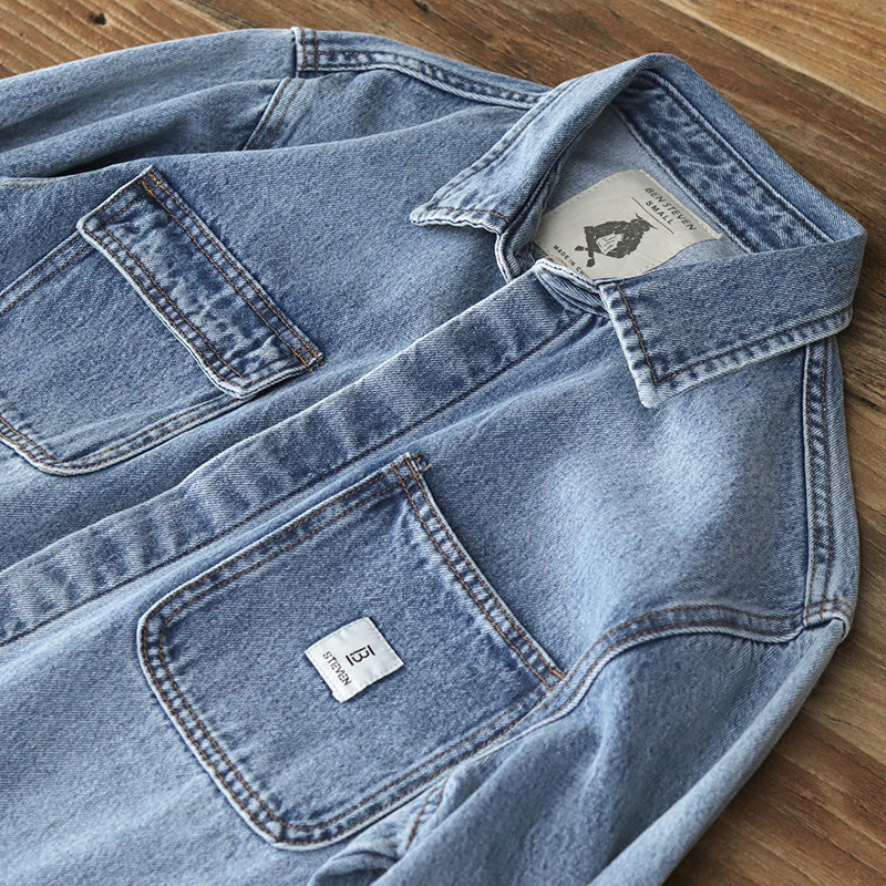 American Retro Heavy Denim Jacket