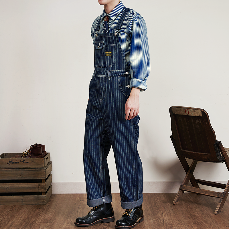 Winter Retro Denim Overalls