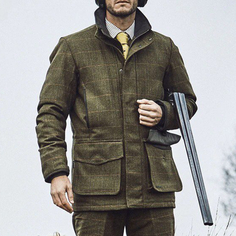 Men's Western Outdoor Hunting Cargo Jacket German Traditional Jacket