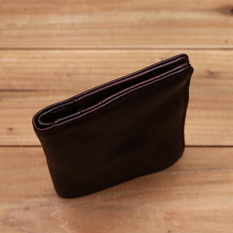 Mens Handmade Distressed Bifold Soft Wallet