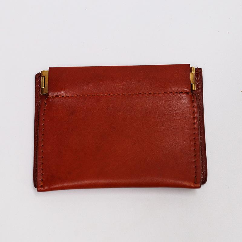 Ultra-thin Mini Leather Coin Purse Card Holder Wallet
