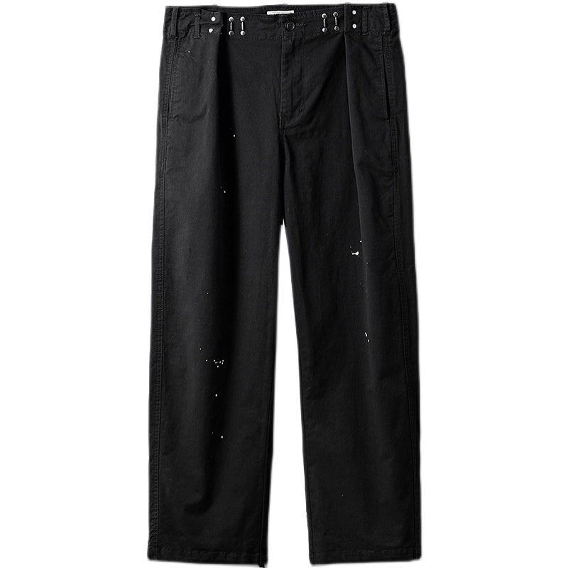 Men's VIntage Military Loose Straight Leg Trousers
