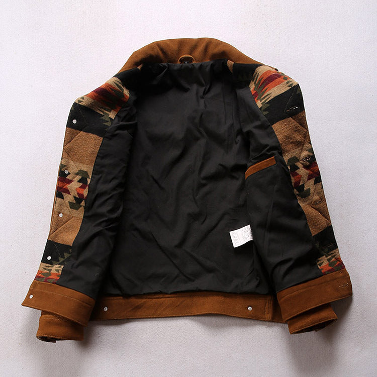 Brown Navajo Suede Storm Rider 101 Jacket