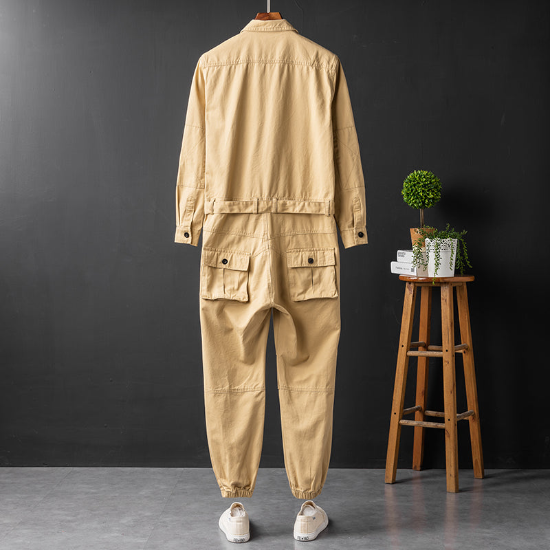 Men's Long Sleeve Coverall Cotton Blend