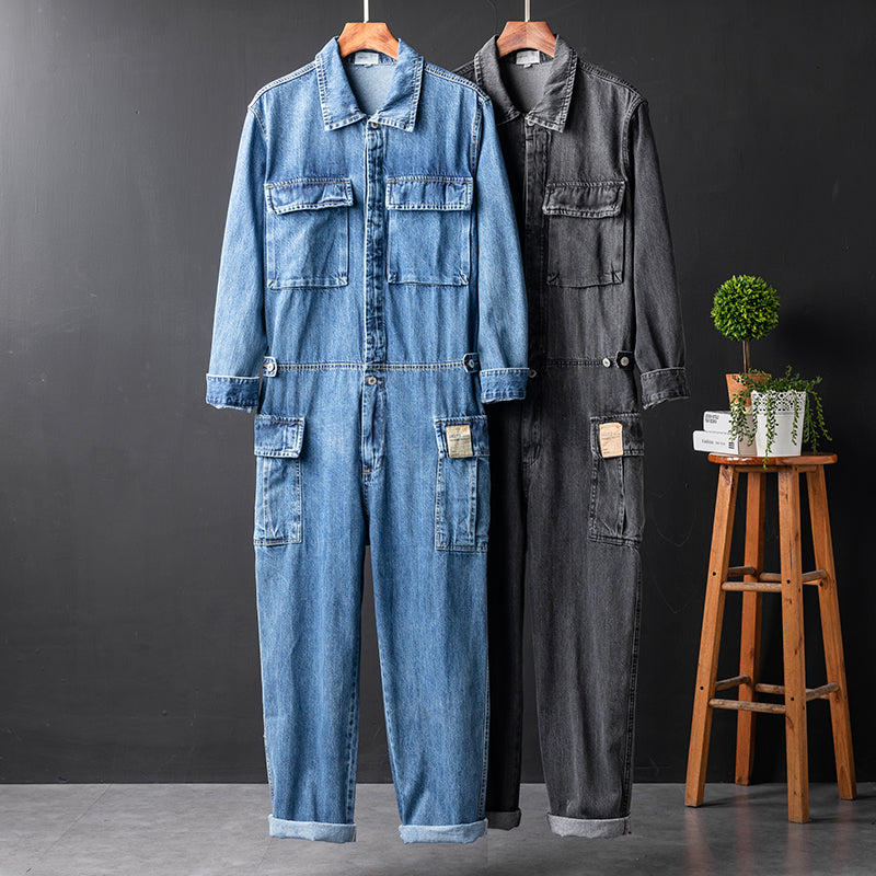 Men's Long Sleeve Coverall Cotton Blend