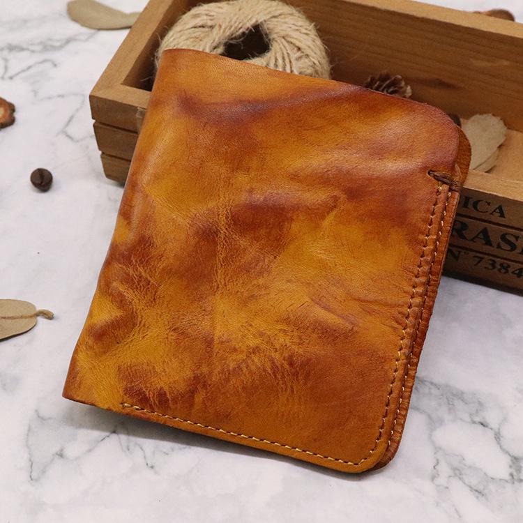 Mens Distressed Bifold Soft Vintage Wallet