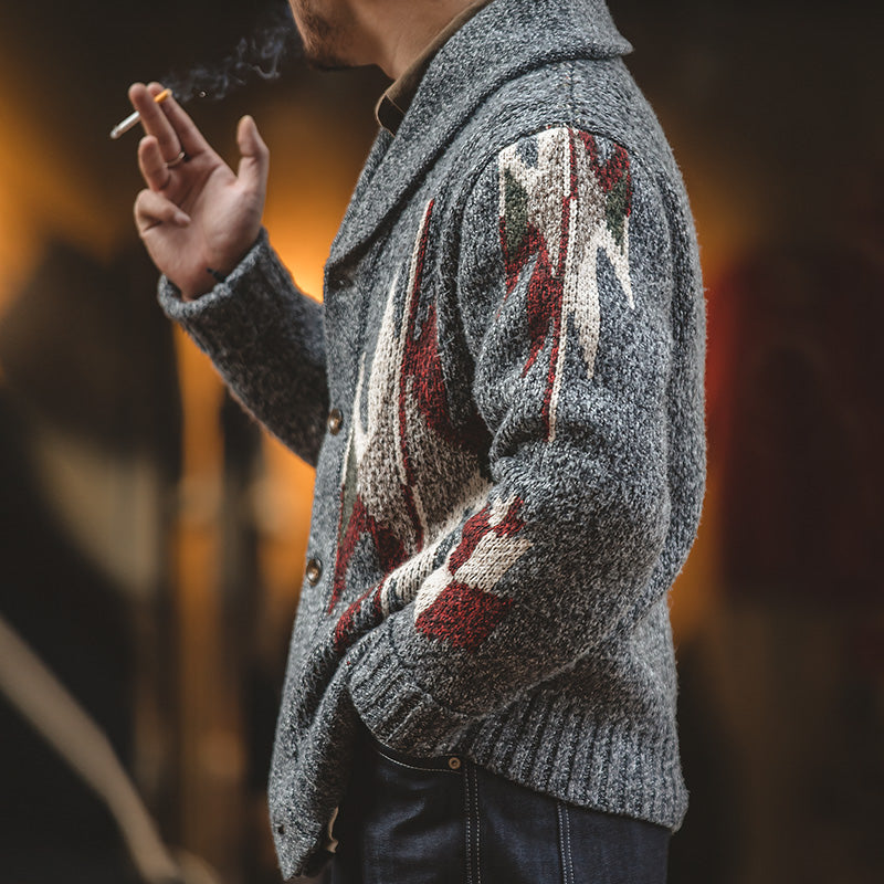 Retro  Navajo Cardigan  Sweater Jacket