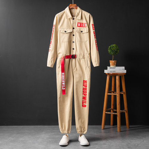 Men's Long Sleeve Coverall Cotton Blend