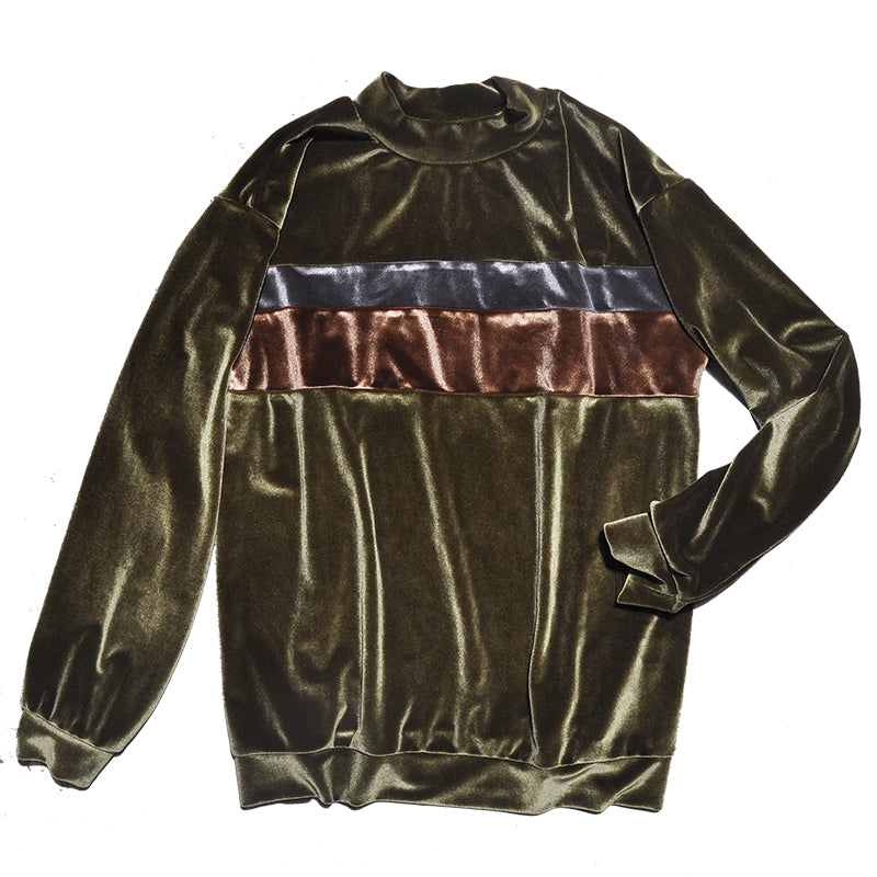 Men's Retro Suede Warm Long Sleeve T-shirt