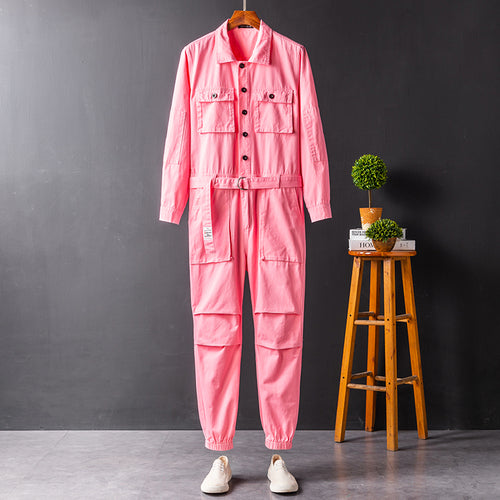 Men's Long Sleeve Coverall Cotton Blend