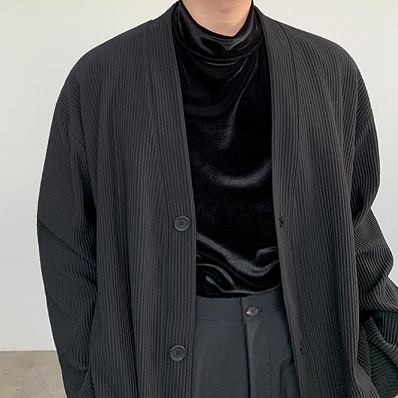 Pleated Cardigan