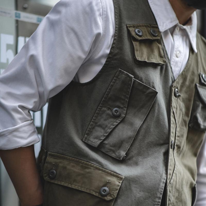 Japanese Retro Multi-pocket Tool Vest