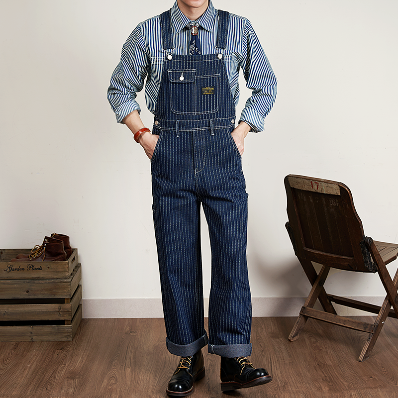 Winter Retro Denim Overalls