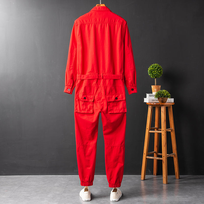 Men's Long Sleeve Coverall Cotton Blend