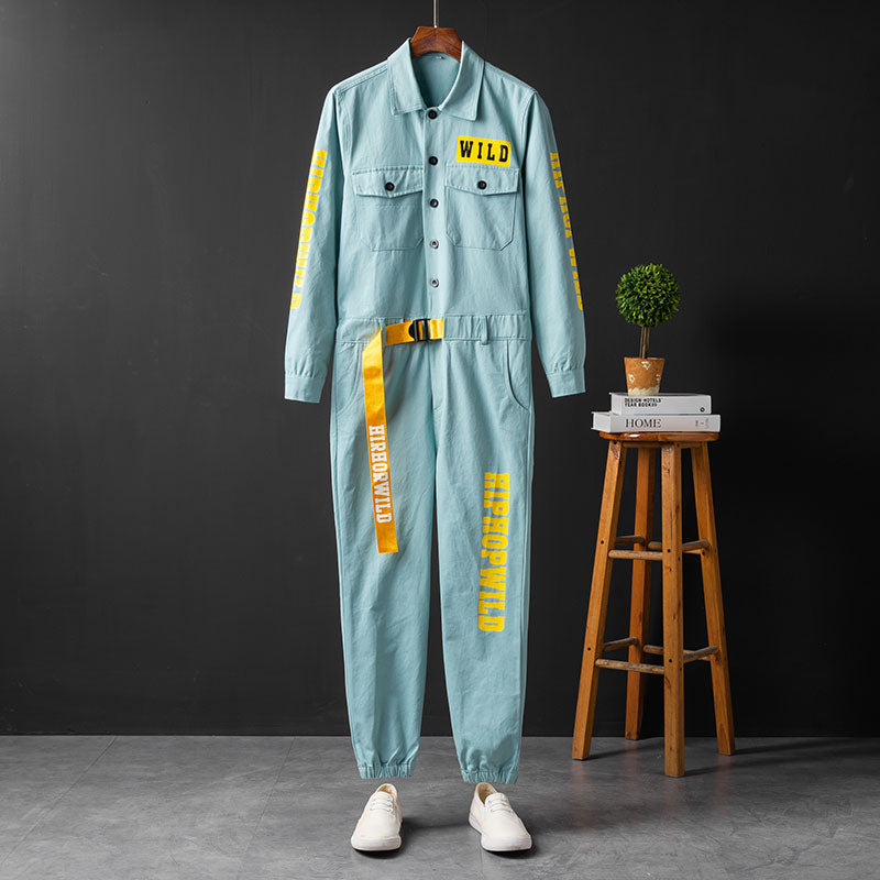 Men's Long Sleeve Coverall Cotton Blend