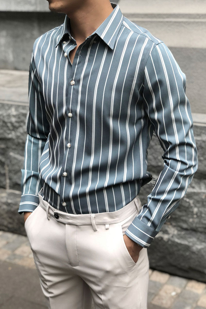 Men Striped Shirt