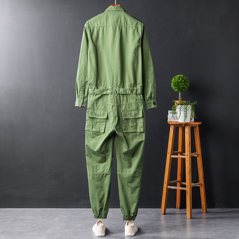 Men's Long Sleeve Coverall Cotton Blend
