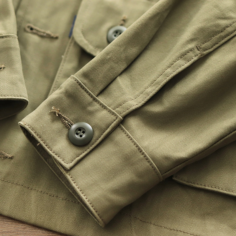 American Retro Loose Multi-Port Cargo Jacket