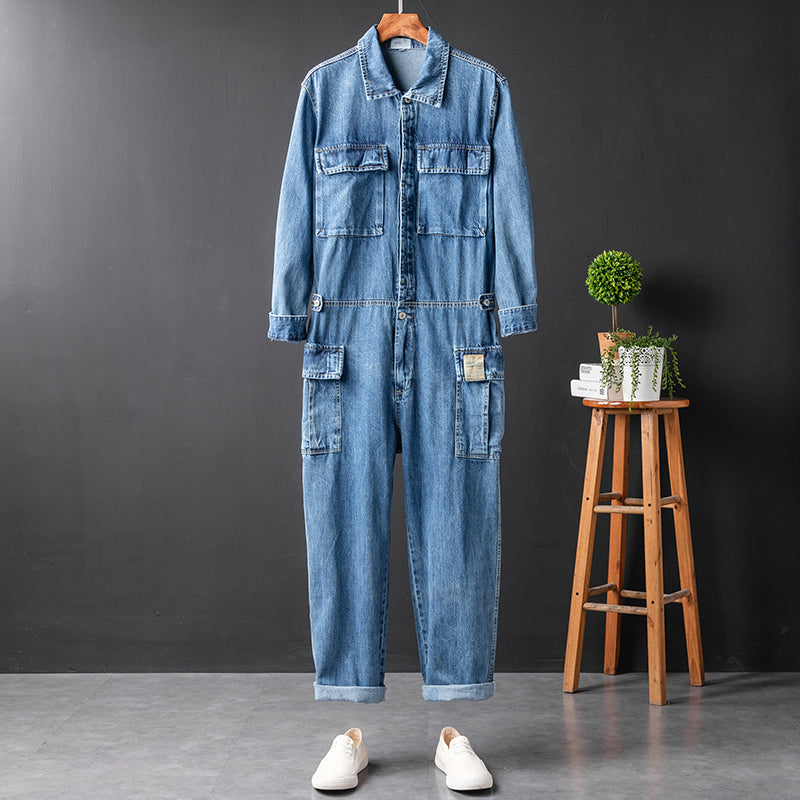 Men's Long Sleeve Coverall Cotton Blend