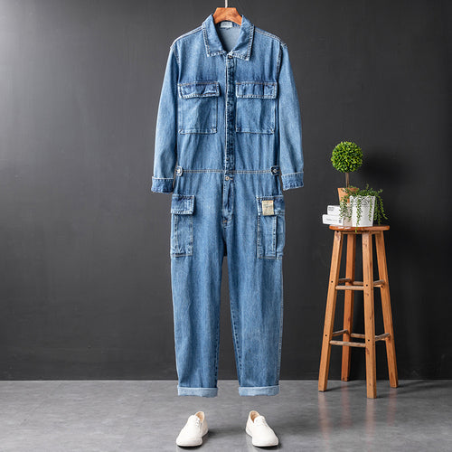 Men's Long Sleeve Coverall Cotton Blend