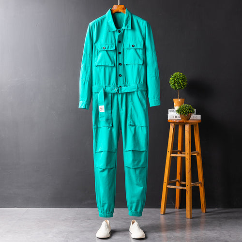 Men's Long Sleeve Coverall Cotton Blend