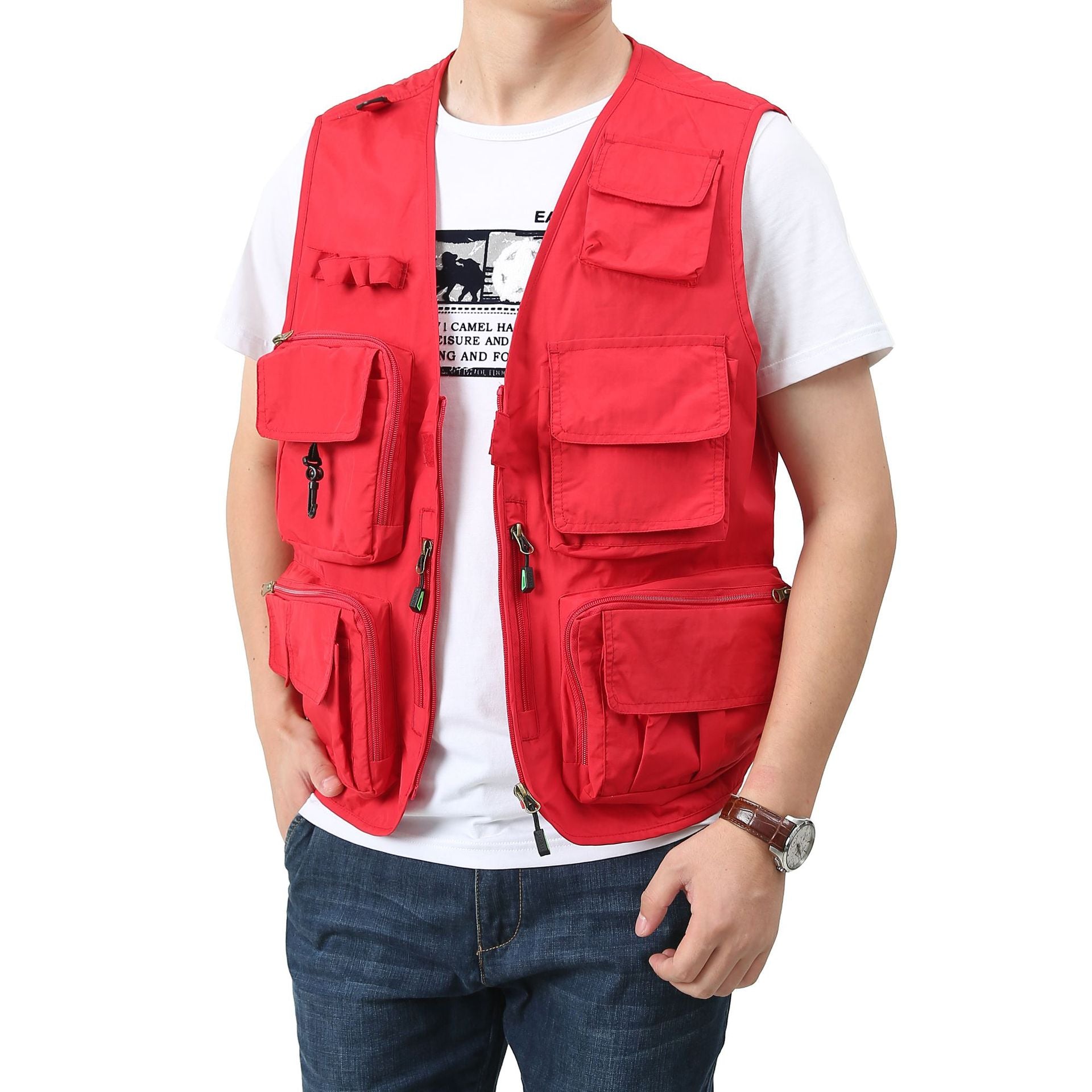 Multi-pocket Vest Men's Outdoor Quick-drying Vest