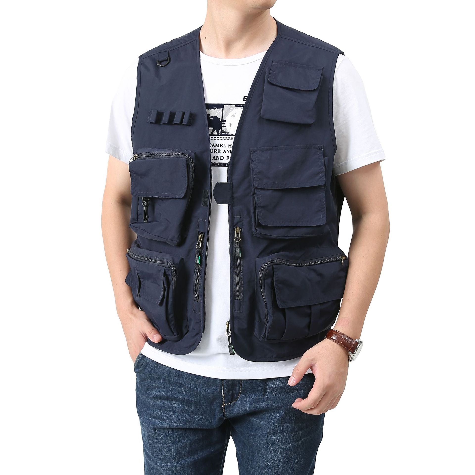 Multi-pocket Vest Men's Outdoor Quick-drying Vest