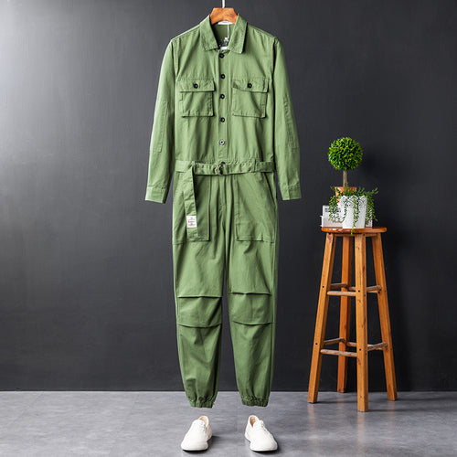 Men's Long Sleeve Coverall Cotton Blend