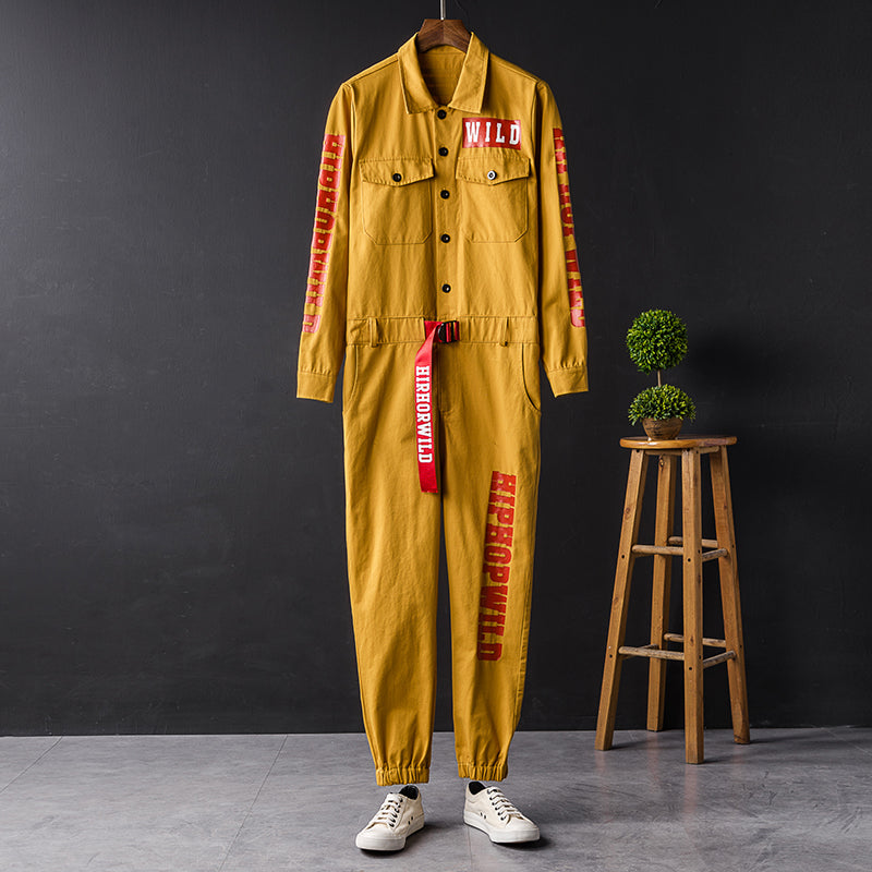 Men's Long Sleeve Coverall Cotton Blend