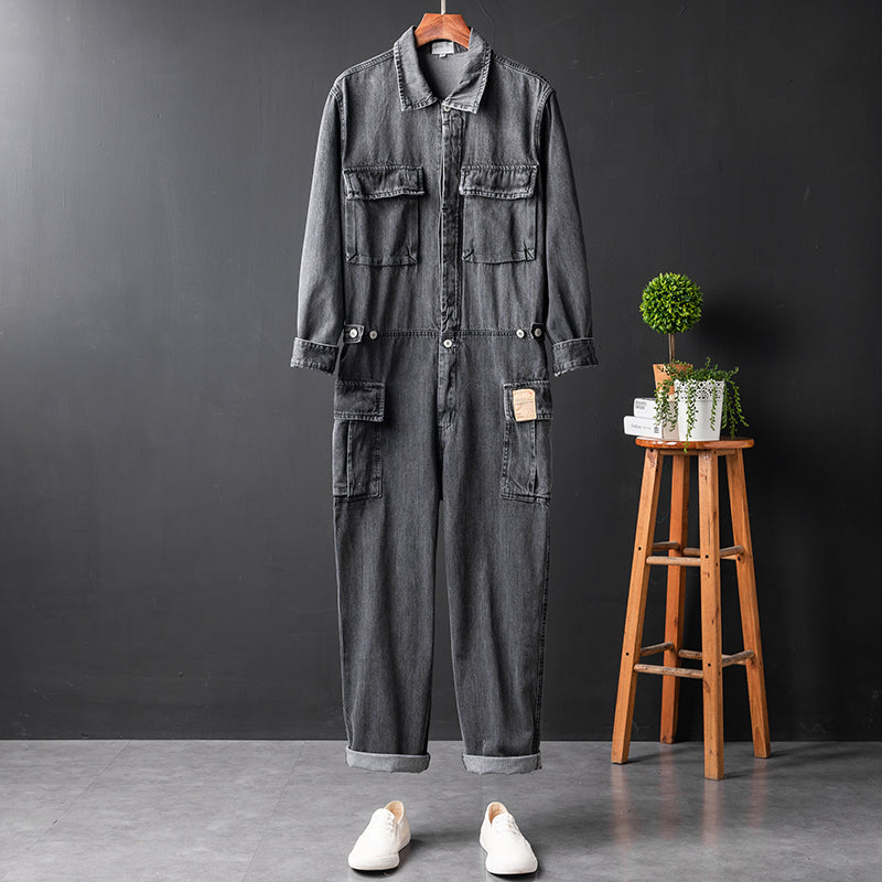 Men's Long Sleeve Coverall Cotton Blend