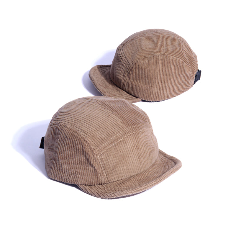 Vintage Corduroy Cap With Short Brim