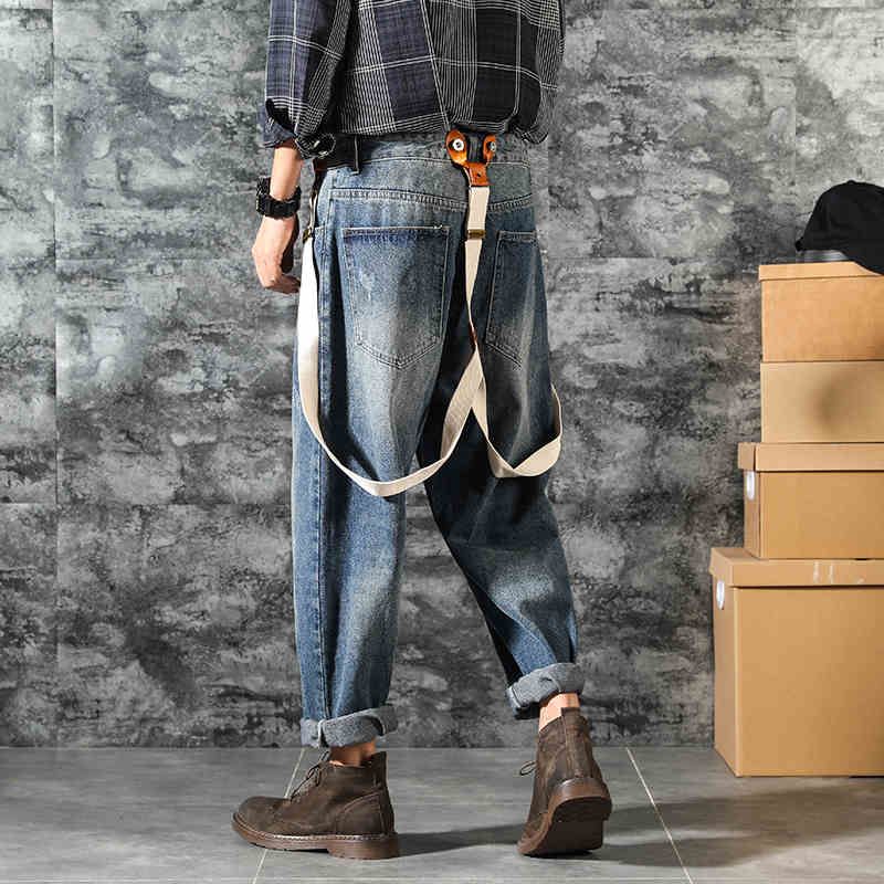 Retro Wide-Leg Denim Pants