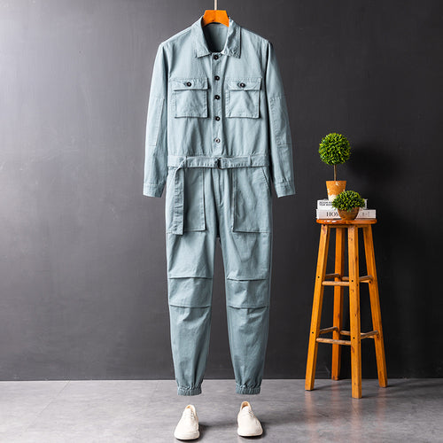 Men's Long Sleeve Coverall Cotton Blend