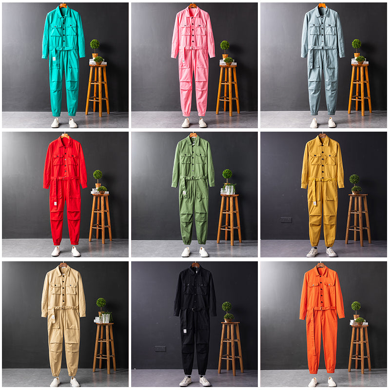 Men's Long Sleeve Coverall Cotton Blend
