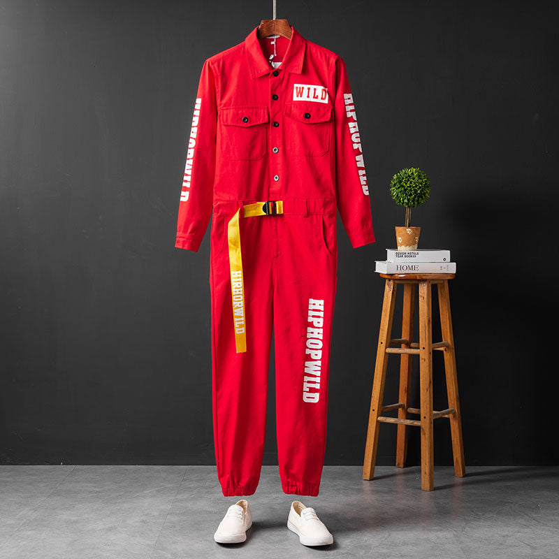 Men's Long Sleeve Coverall Cotton Blend