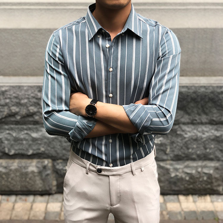 Men Striped Shirt