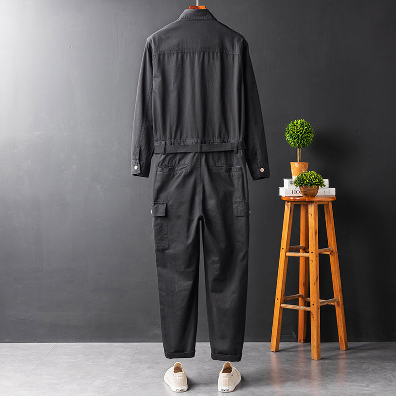 Men's Long Sleeve Coverall Cotton Blend