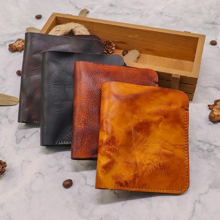 Mens Distressed Bifold Soft Vintage Wallet