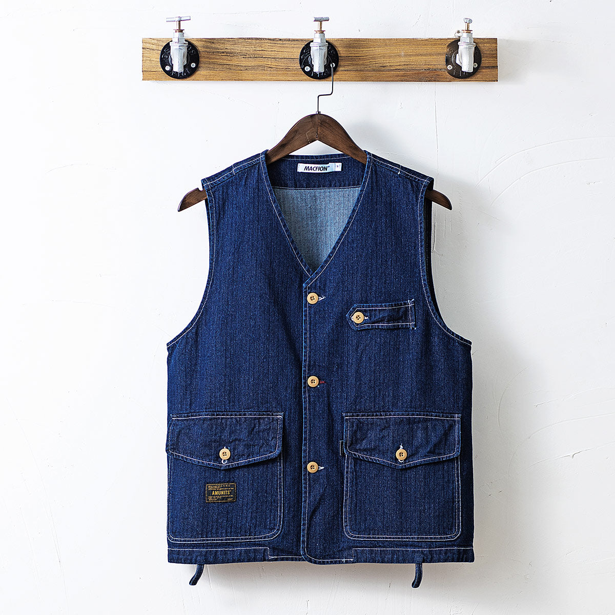 Retro Multi-Pocket Tool Vest