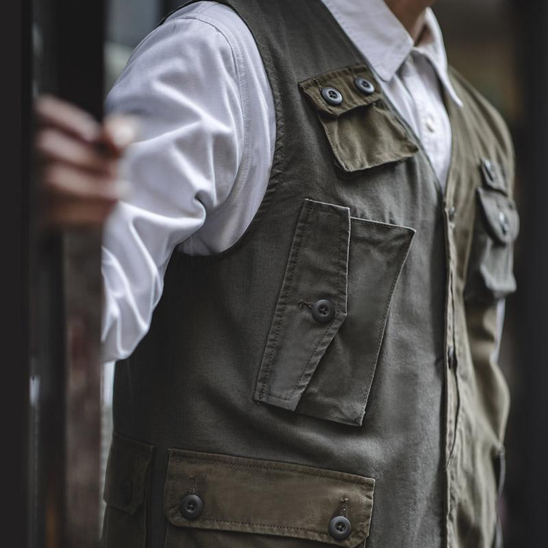 Japanese Retro Multi-pocket Tool Vest