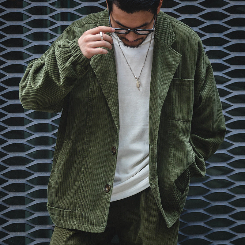 Oversize Vintage Corduroy Suit Jacket Blazer