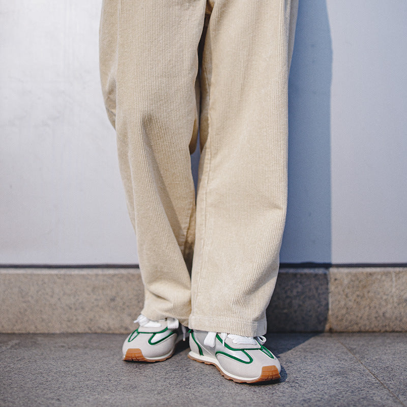 Men's Vintage Satin Fabric Jogging Sneakers